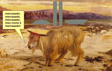 bodeexpiatorio Arte sobre o Bode Expiatório, de Holman Hunt, 1854
